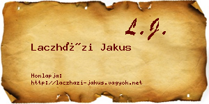 Laczházi Jakus névjegykártya